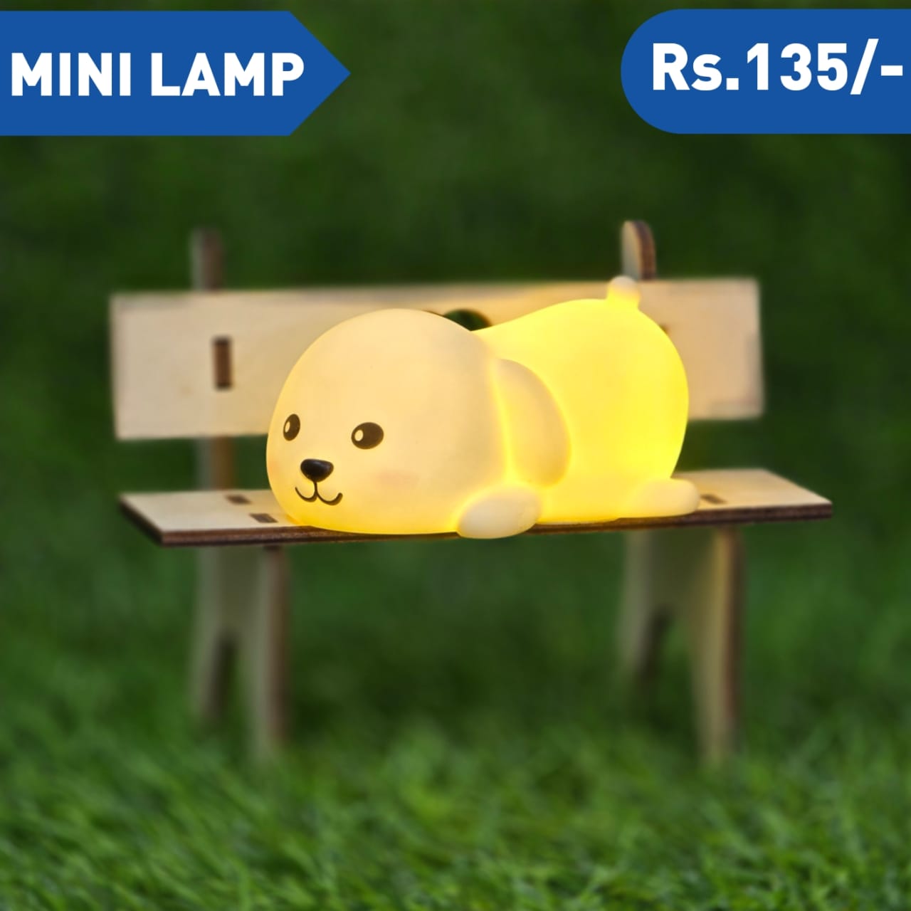 MINI SLEEPING DOG LAMP