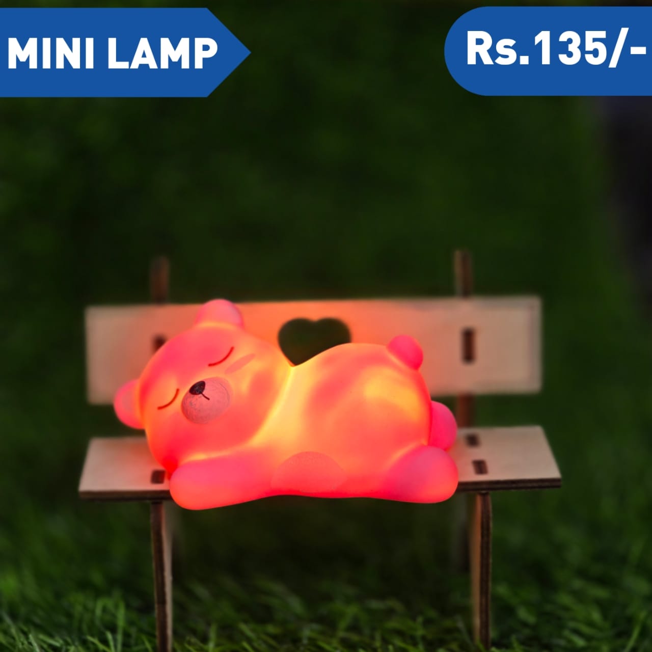 MINI SLEEPING BEAR LAMP