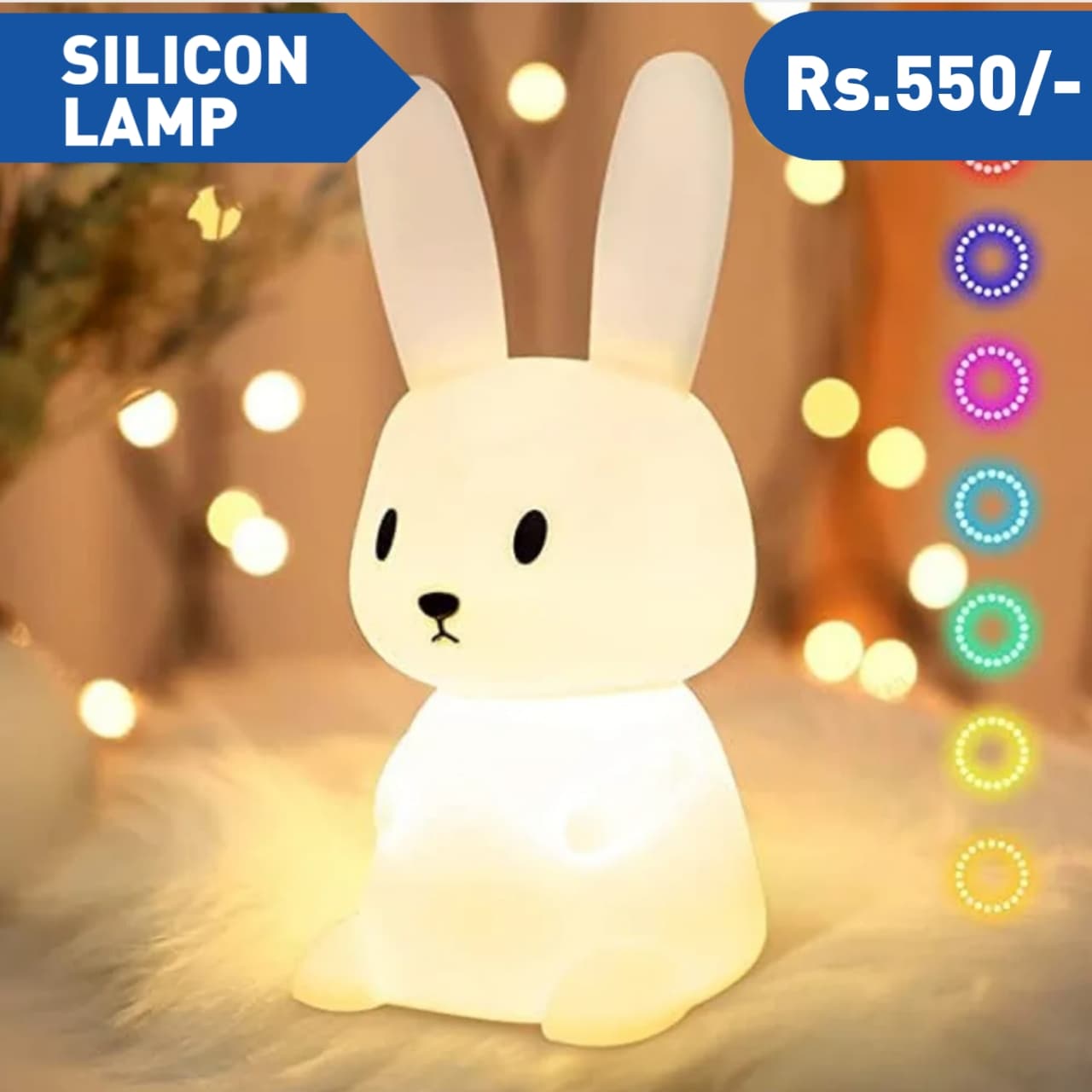 SITTING DOG SILICON LAMP