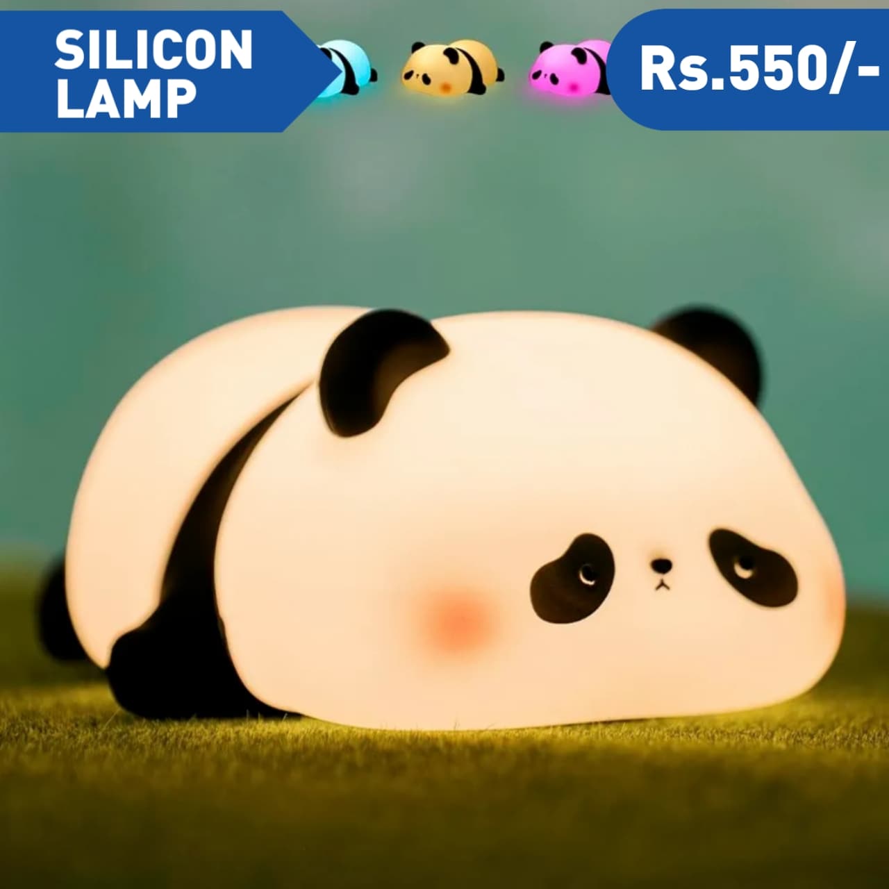 SLEEPING PANDA SILICON LAMP
