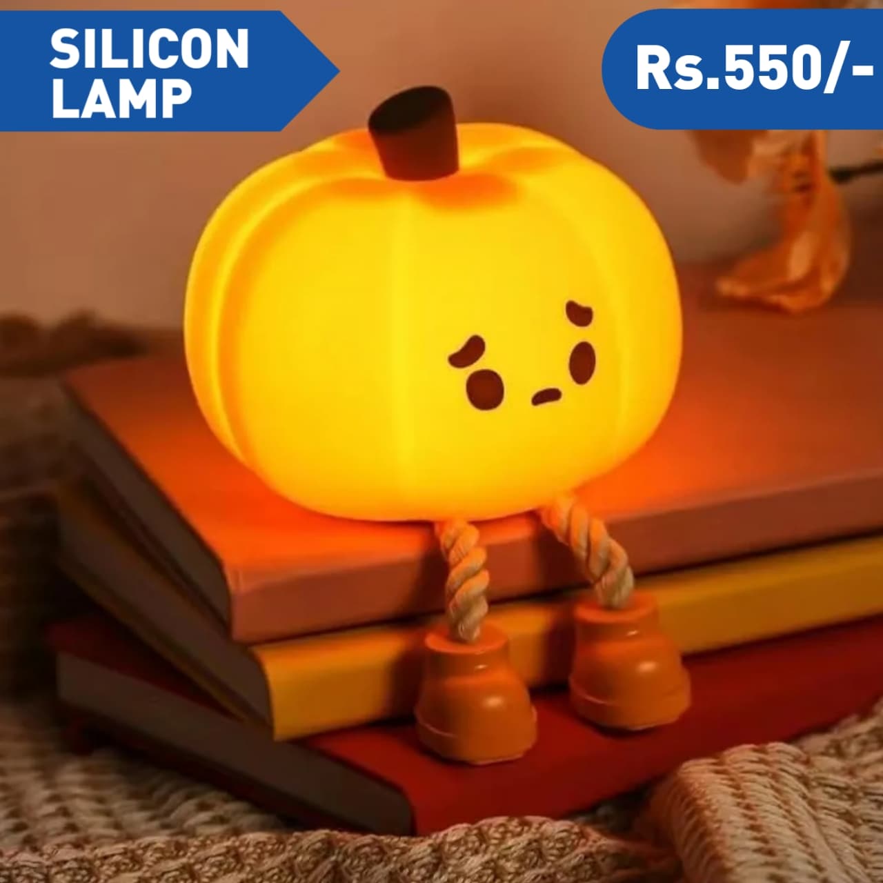 PUMPKIN SILICON LAMP