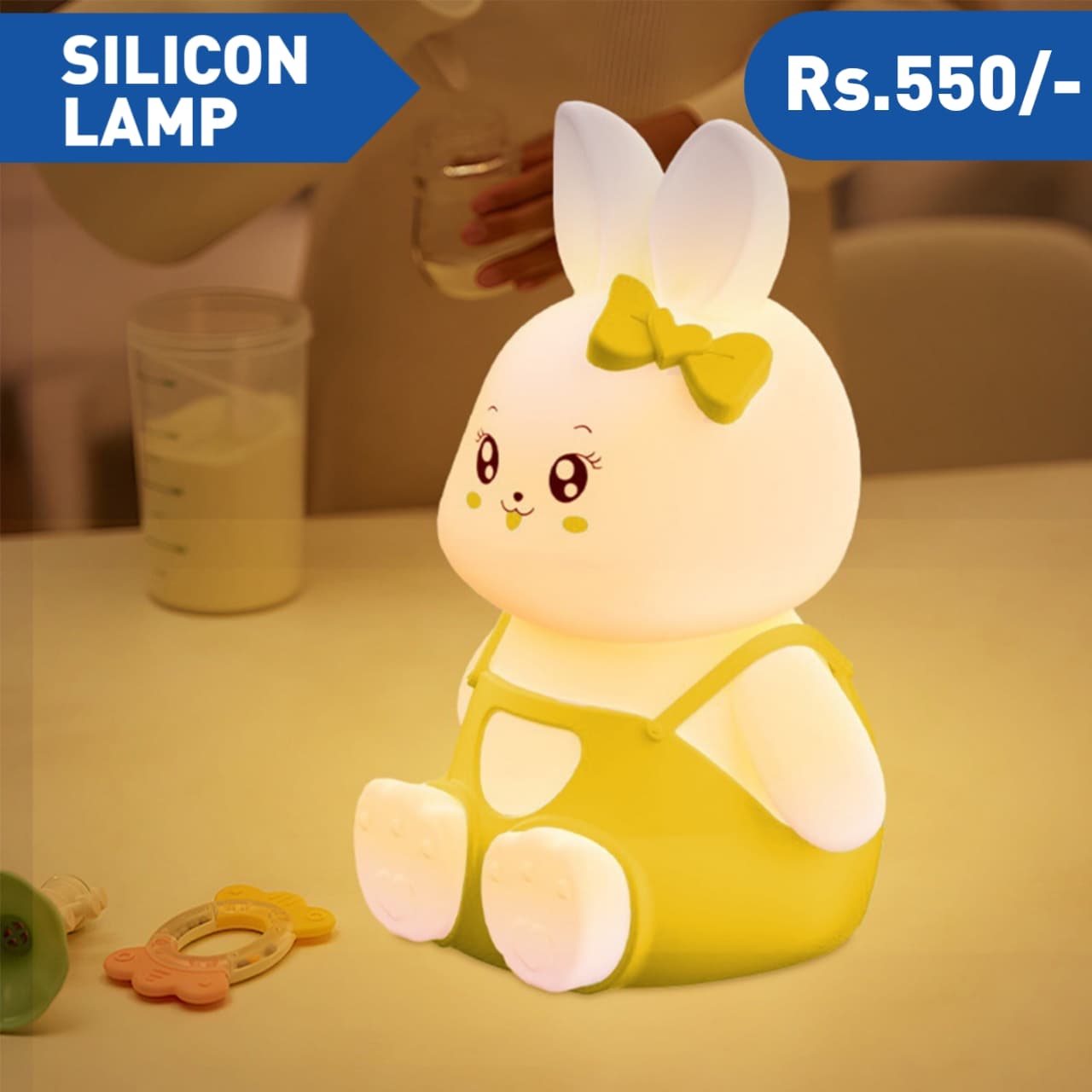 SITTING RABBIT SILICON LAMP