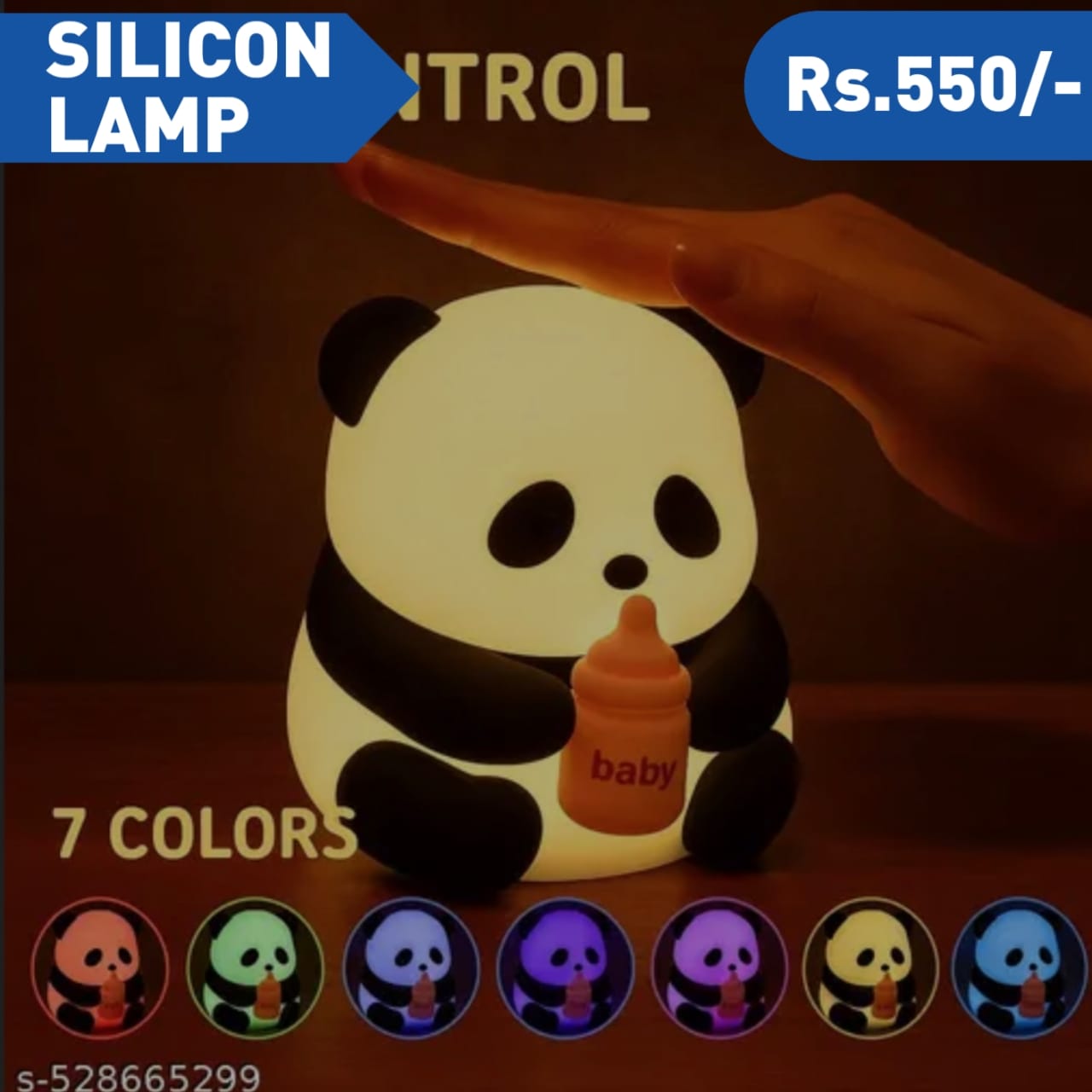 BABY PANDA SILICON LAMP
