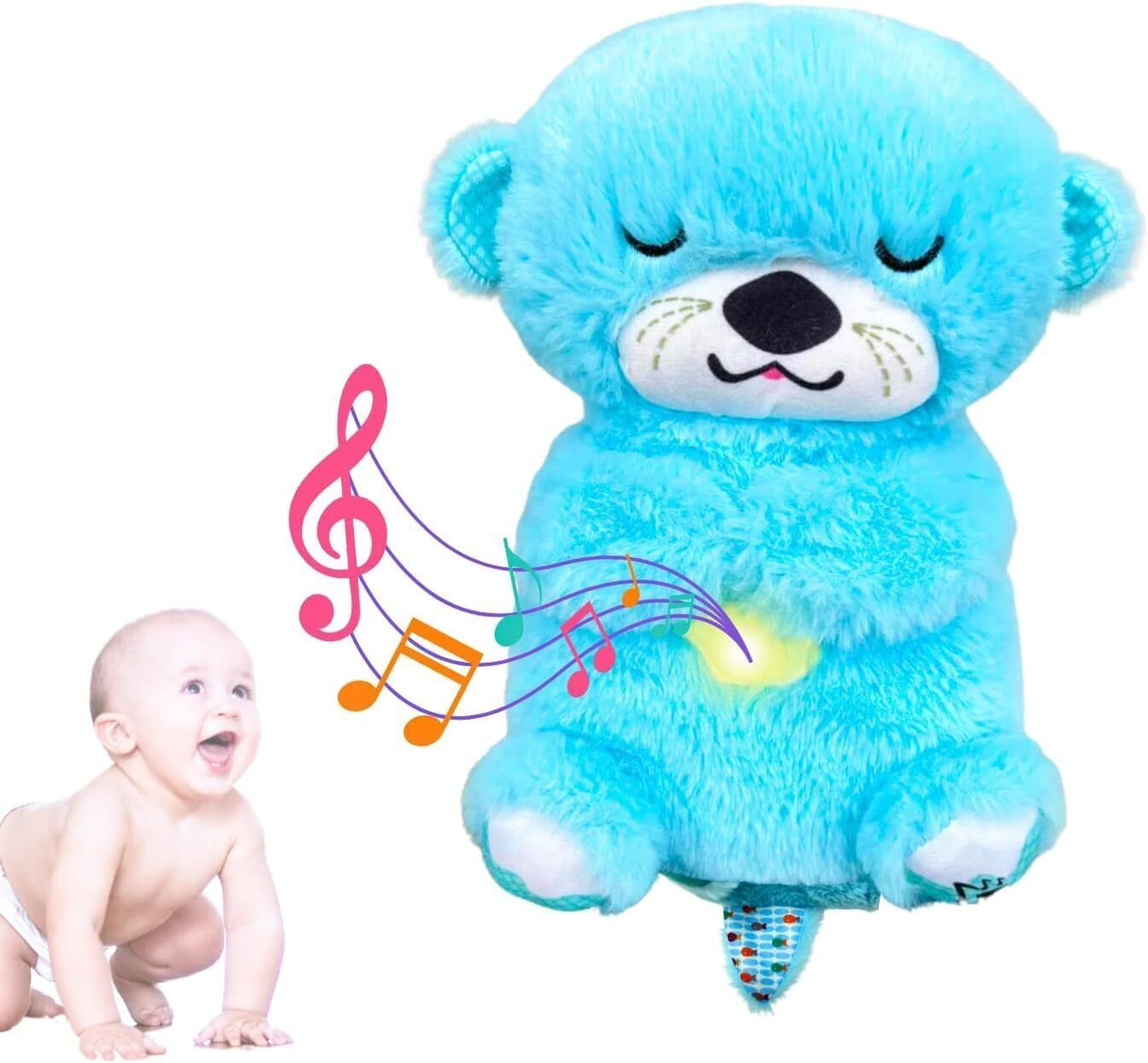 breathing teddy blue