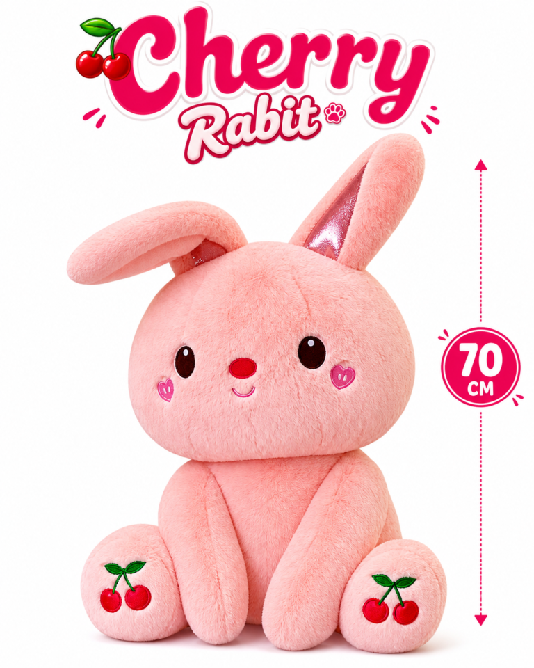 Cherry rabbit 70cm
